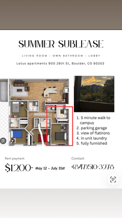 Bedroom, kitchen, living room, bathroom, in-unit laundry, dishwasher, fridge, fully furnished - Lotus apartments