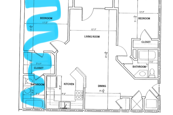 Floorplan - Sublease at Summit Condominiums