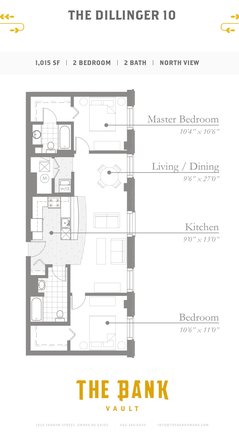 Unit Layout - The Bank Apartments