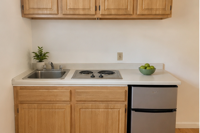 KITCHENETTE - NO BROKER FEE - UNFURNISHED STUDIO AT 405 BEACON STREET AVAILABLE NOW Apartments