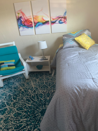 Shared living room - 1 furnished bedroom in a house share.  Close to campus, bart, Trader Joes, restauranrs