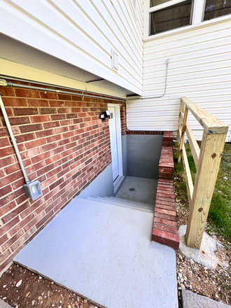 Basement entrance - Cozy modern 2BR/1BA Basement with fireplace House