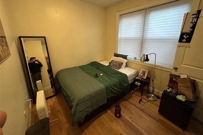 Bedroom: Bed, Mirror, Lamp and mini-fridge included. - *$2500 in total* Mission Hill Sublet from 6/29-8/29