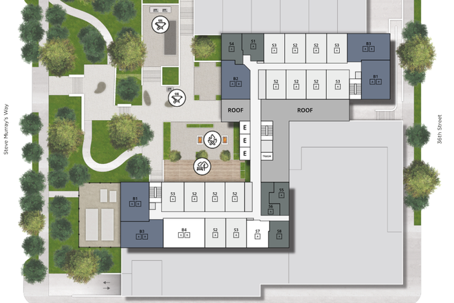 This shows the S8 unit location within the building - Lease Takeover – Accolade on Chestnut | UPenn | S8 Floor Plan | Walk to Campus Apartments