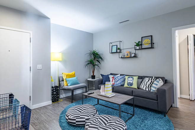 Living Room - Lease Takeover - 1 Private Bed/Bath in University View 2B/2B - Tower 1 - 8th Floor Apartments