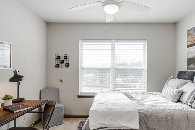 This is the bedroom - The James Apartments