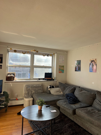 Living room - Spacious Sublet Apartment Summer 2026 | Near T stop | AC in unit | 2 Bed 1 Bath