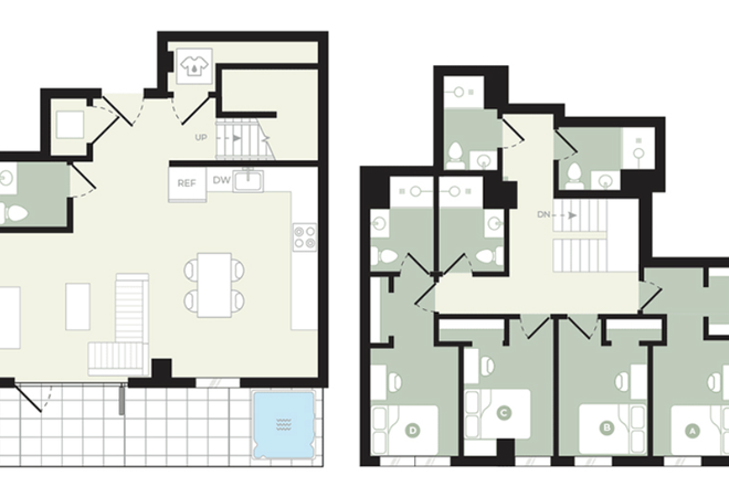 Floor plan - Hub College Park Spring 2025 Sublease Apartments