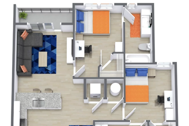 Layout - Stadium House 2X2