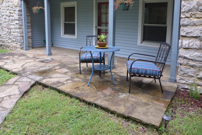 private patio - Spacious Apartment on Quiet Street
