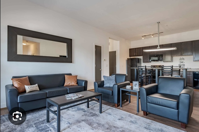 Living room, kitchen - Miami Preserve Apartments