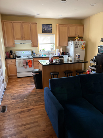 kitchen and part of the living room - Blue Dream House