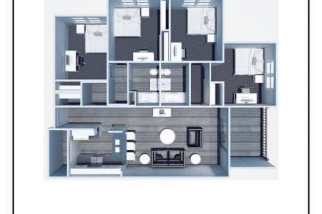 Floor plan - The Harrison, 4 Bedroom Apartment, Single Room