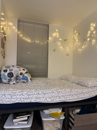 Bedroom - Large bedroom out of two in one unit in UView right next CAMPUS, sublease for Spring Semester Apartments