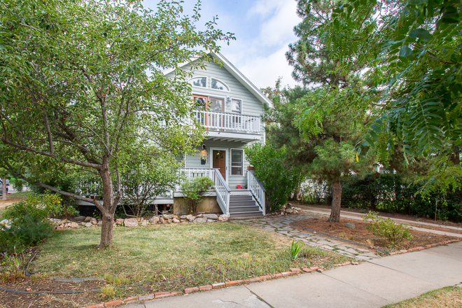 Front of Property - August 1st - PRICED TO RENT! 3BR/2BA with 3 Decks, Huge Yard and Storage near Pearl and 18th Duplex
