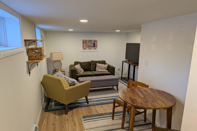 Basement living space - Basement bedroom plus small living area House