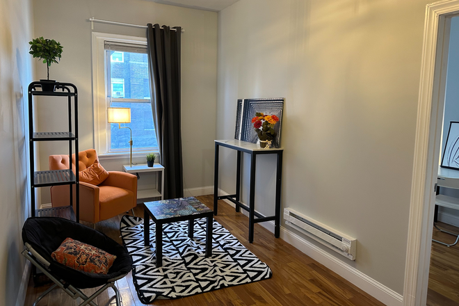 living area - University City large One-bed apart available now