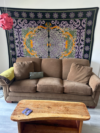 Living room - Sublet 1 bedroom apartment, fully equipped and close to campus