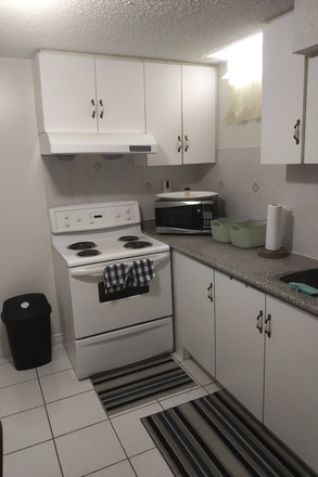 Kitchen - Newly Renovated Fully Furnished 2-Bdrm Basement Apt in Peaceful Morningside/Old Finch Area