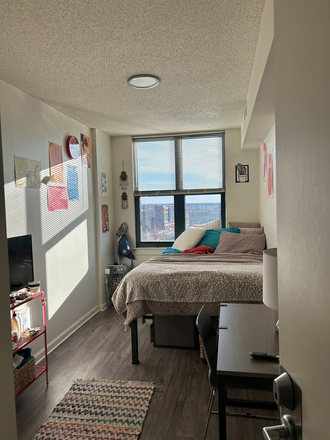 Bedroom, Campus view - University View, Tower 1, Campus overlook, 5 min walk to campus Apartments