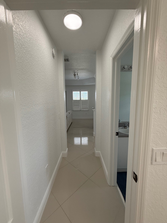 Hallway to your room - Fresh private room in townhouse with bathroom in furnished living room and kitchen, laundry room