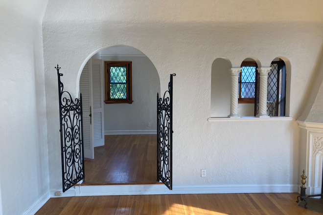 Dining room to living room - Historic Light Filled Shaker Heights duplex close to CWRU Duplex
