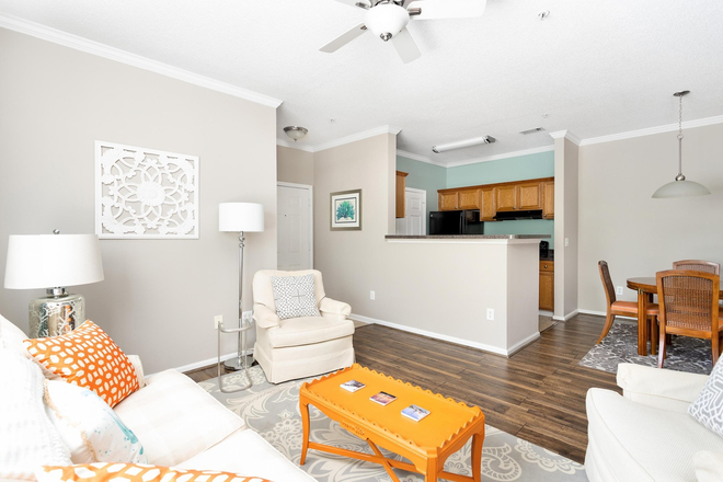 Living Room View 2 - Entire 1 Bedroom Condo - Concord West of the Ashley