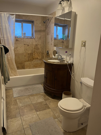 bathroom - Two-bedroom Brighton apartment, walking distance to B, C, and D lines, easy commute to Longwood