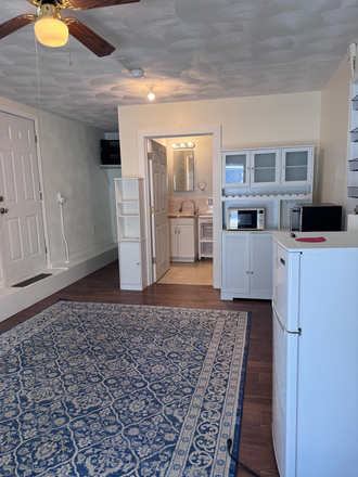 View of room from front slider - PRIVATE studio apartment with separate entrance.