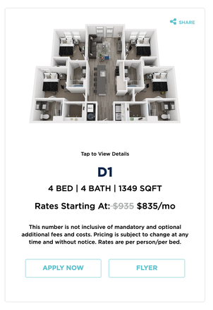 Floor Plan - The Metropolitan Gainesville