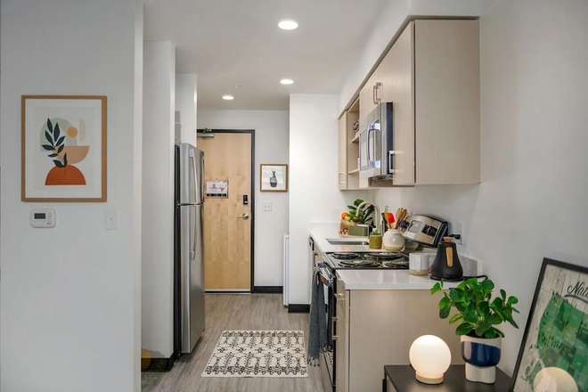 Kitchen/Entryway - **Looking for Relet/Lease Takeover** Union on Broadway Apartments, Studio (S1)