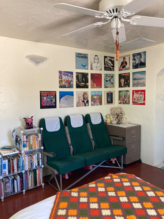 bedroom/living room - One Bedroom with Kitchen, $780/month Sublet, Available Immediately Duplex