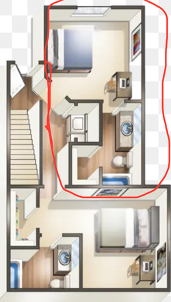 This is the bottom floor of 3 - The Vue