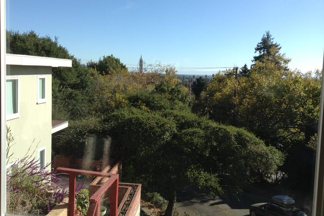 View towards Campanile - Located 10 minute walk from North entrance to campus. Lovely, 2 bedroom/2 bath. Fully furnished