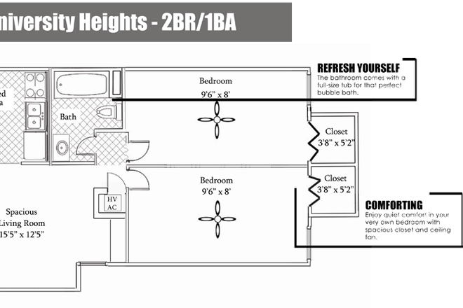 Floorplan - University Heights Apartments