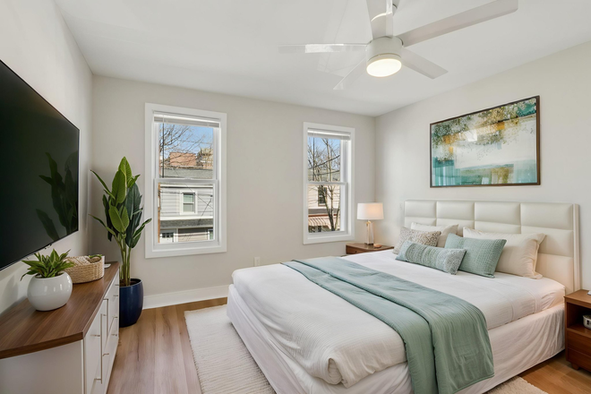 Virtually staged bedroom - 2BR thome-John St-Princeton