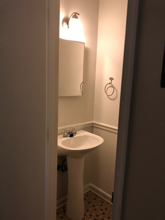 half bathroom - 2br, 1.5 Bath, 1 cat in condo with grad student!