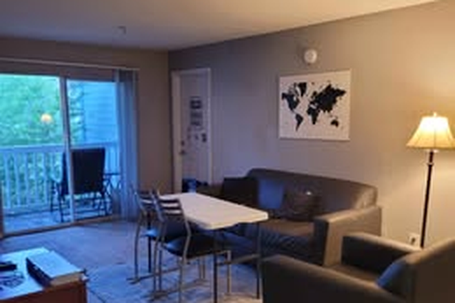 Living Room - Private bedroom & bathroom sublease for shared 4-person apartment at 2904 Network Place (The Social)