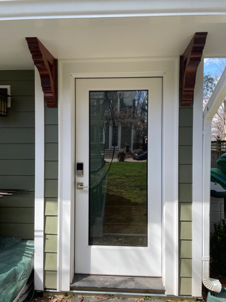 Private door with keyless entry - Light filled second story studio w/parking Apartments