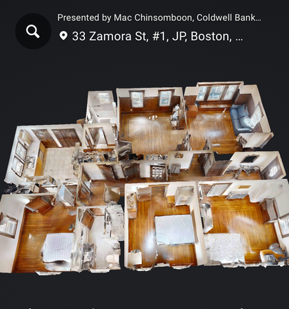 Floor plan - Spacious 3 bedrooms 2 fullBth APT furnitured LV Dining Laundry in unit ~1 mile to Harvard