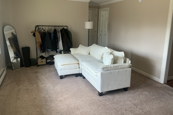 Couch with mirror and clothing rack (clothes will be removed!) - Ellington Summer Sublet - 1 Bedroom Apartments