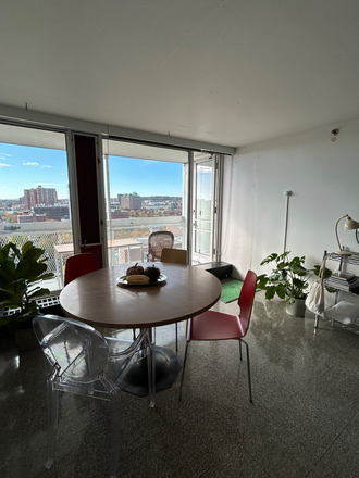 Dining area - Sunny One-Bedroom with Great Views in High-Rise Building Apartments