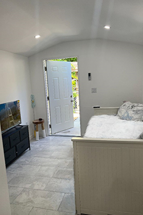 View from the kitchen area - STUDIO 4 RENT PRIVATE ENTR & PARKING, WASH & DRYER.  AVAILABLE August 25, 2025