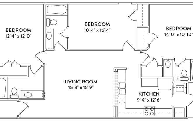 You will be in the bedroom on the left. - The Barracks 3x3 Townhome