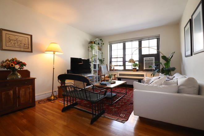 Living Room - Stunning 2bd/1ba with Off-Street Parking and H/HW Included! In- Apartments Unit Laundry - Pet Friendly!