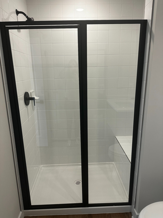 Shower in private bathroom - Room with private bathroom for rent in townhouse located in a peaceful neighborhood