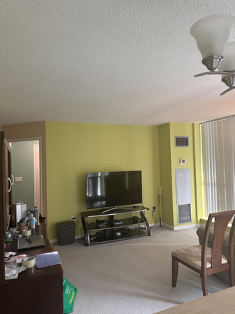 Living room - Furnished 2-Bedroom Condo for Rent – Direct Access to Finch Subway