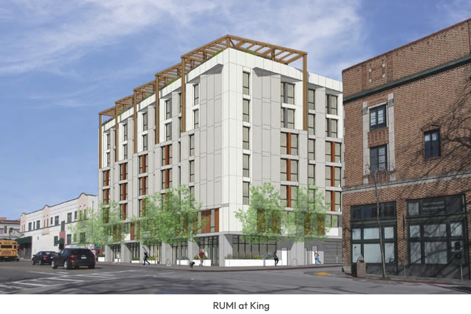 Street View - RUMI at King/New affordable apartment building near UCB campus & Trader Joes!