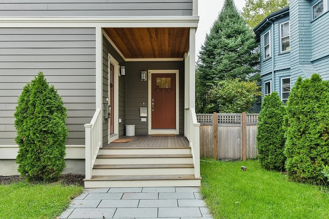 Front of house - Luxury West Cambridge Condo with Backyard