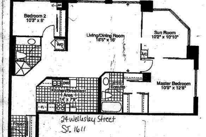 unit layout - 3 bedroom unit, with laundry and dryer Apartments